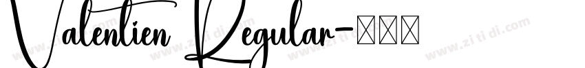 Valentien Regular字体转换